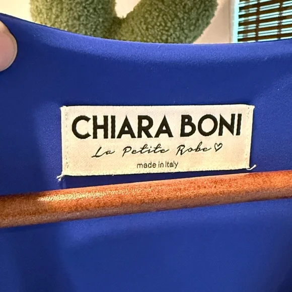 Chiara Boni Blue Sleeveless Dress